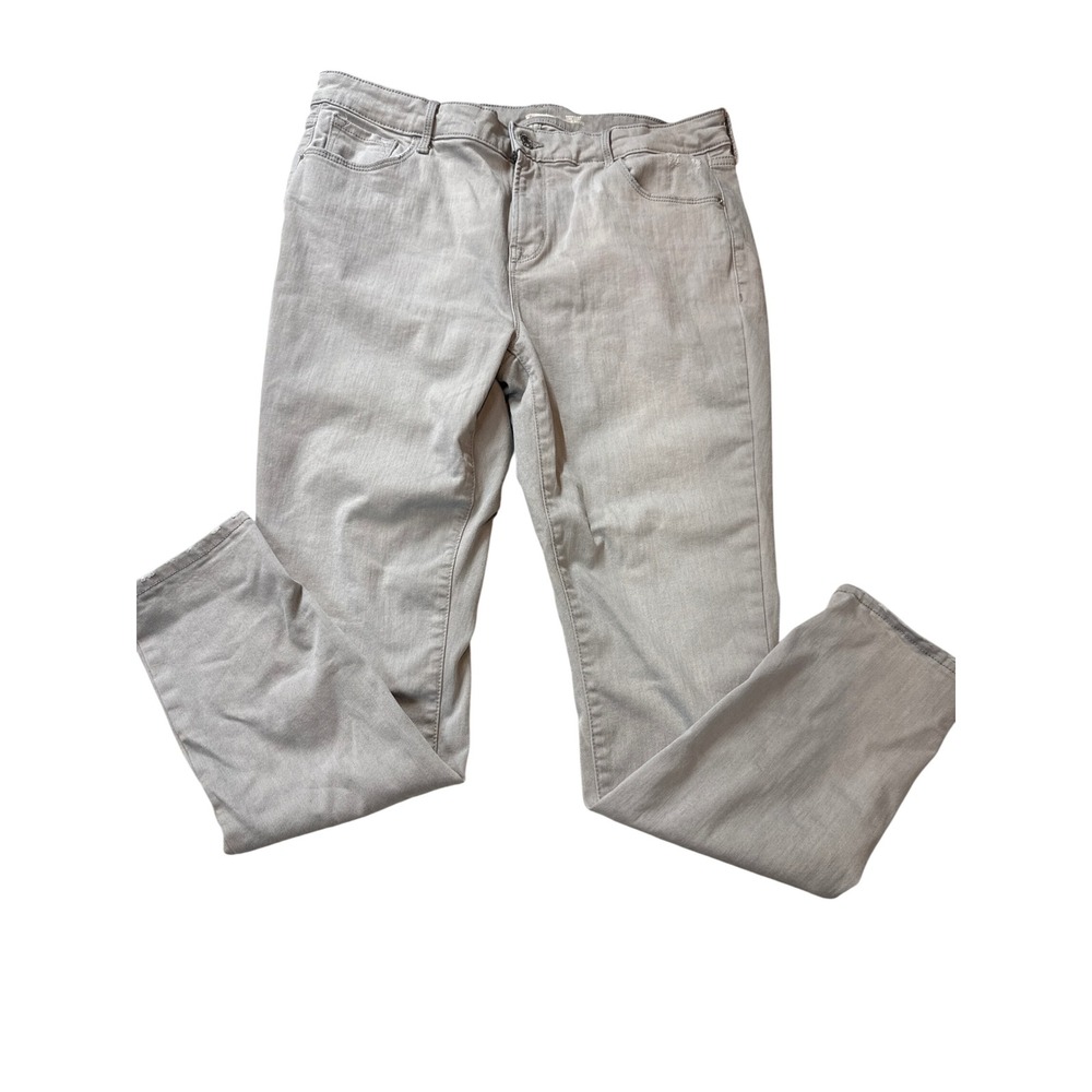 Old Navy Rockstar Super Skinny Built-In Sculpt Gray Jeans Womens Size 16